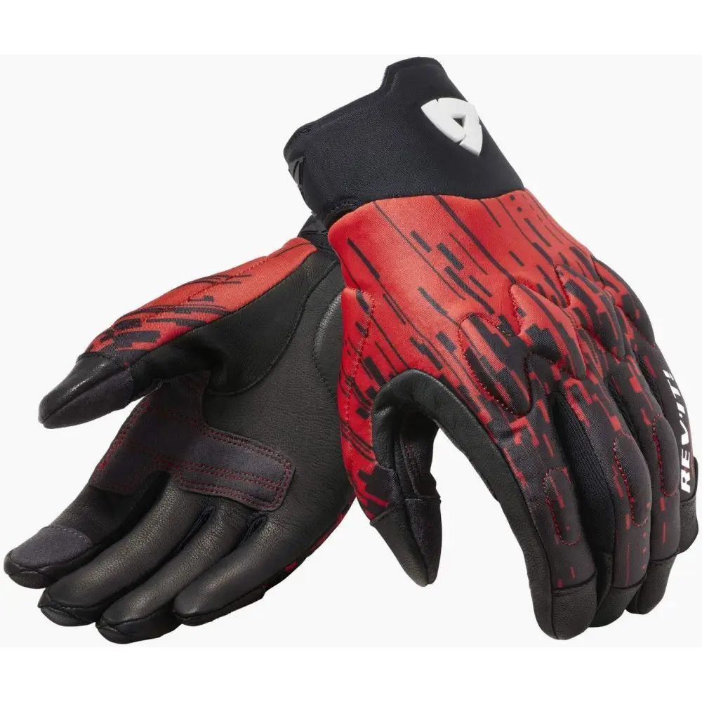 Guantes REV'IT! Spectrum Black/Neón Red