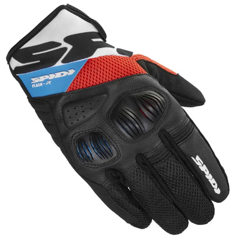 Guantes Spidi Flash-R EVO Red/Light Blue