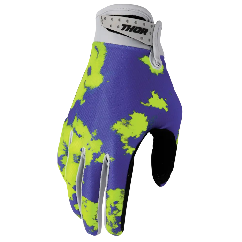 Guantes Thor Launchmode Bleach Gray/Acid