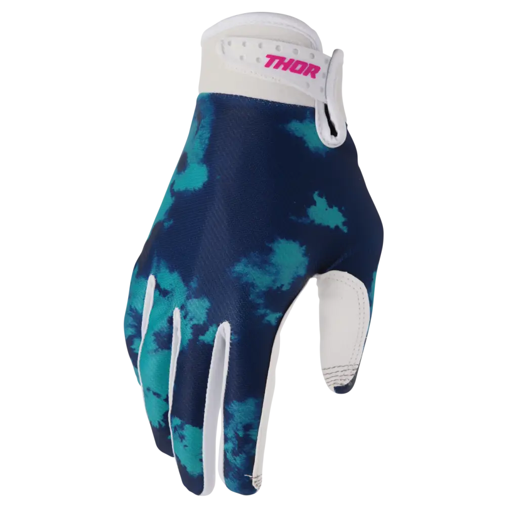 Guantes Thor Launchmode Bleach White/Aqua