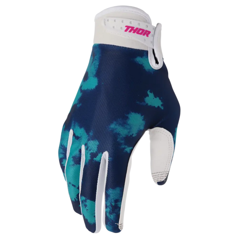 Guantes Thor Launchmode Bleach White/Aqua