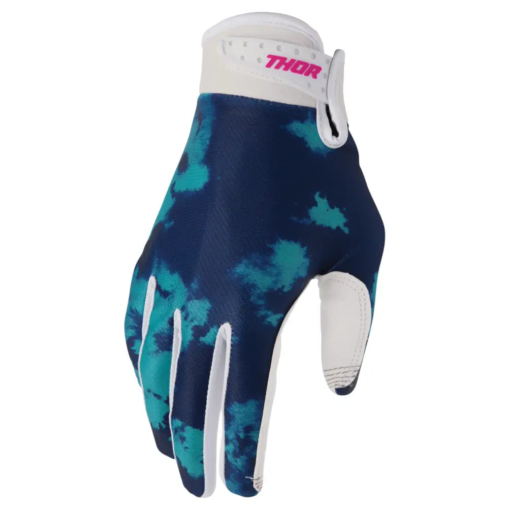 Guantes Thor Launchmode Bleach White/Aqua