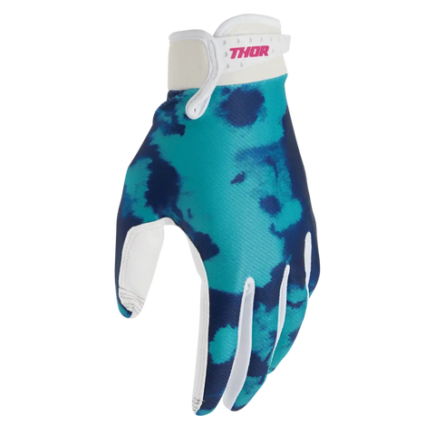 Guantes Thor Launchmode Bleach White/Aqua