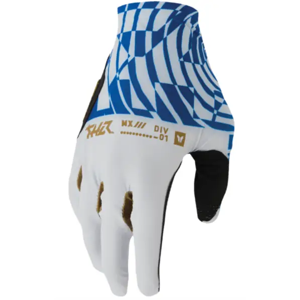 Guantes Thor Sportmode Mind Control Light Gray/Blue