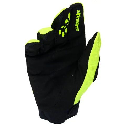 Guantes Youth Alpinestars Full Bore V2 para Niño Yellow Fluo/Black