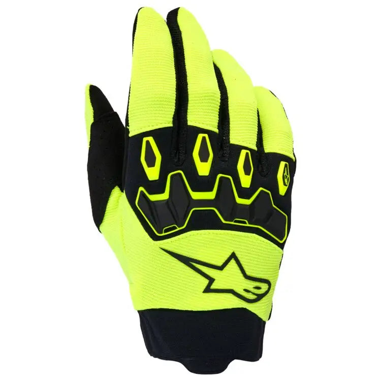 Guantes Youth Alpinestars Full Bore V2 para Niño Yellow Fluo/Black