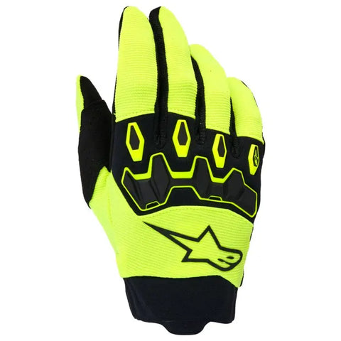 Guantes Youth Alpinestars Full Bore V2 para Niño Yellow Fluo/Black