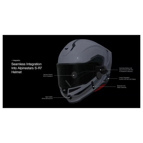 Intercomunicador Bluetooth Alpinestars A-Connect Harman Kardon para Casco S-R7