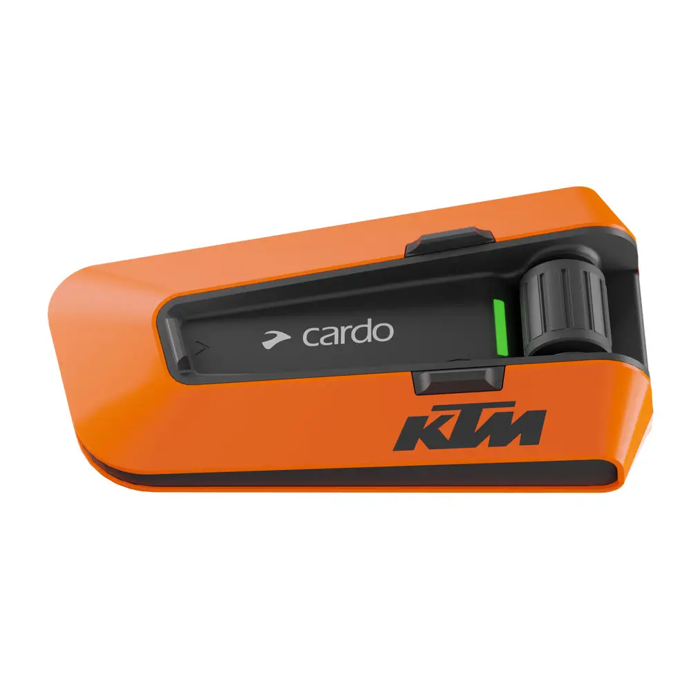 KTM y Cardo estrenan un intercomunicador para moto resistente al agua, al  barro y a los golpes, por 390 euros