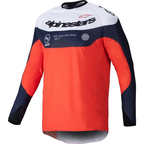 Jersey Alpinestars Pro-Dura Navy/Hot Orange/White