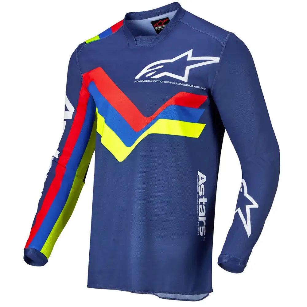 Blue motocross best sale jersey