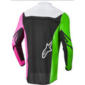 Jersey Alpinestars Racer Compass Black/Green Neon/Pink Fluo