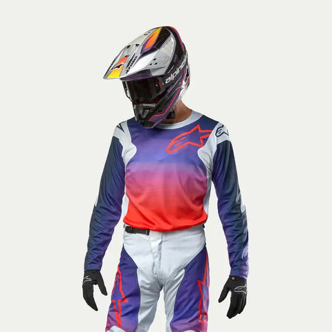 Jersey Alpinestars Racer Hoen Light Gray/Hot Orange/Black