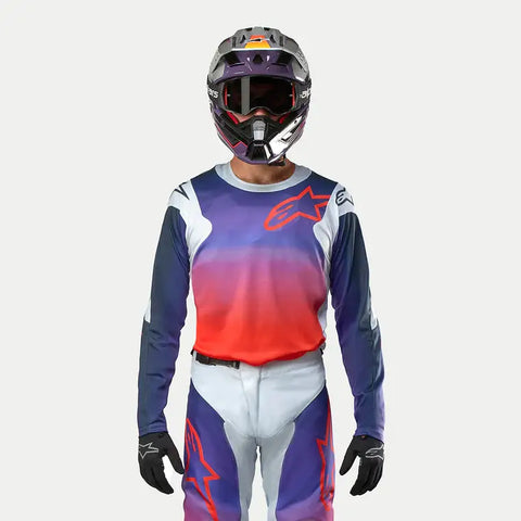 Jersey Alpinestars Racer Hoen Light Gray/Hot Orange/Black