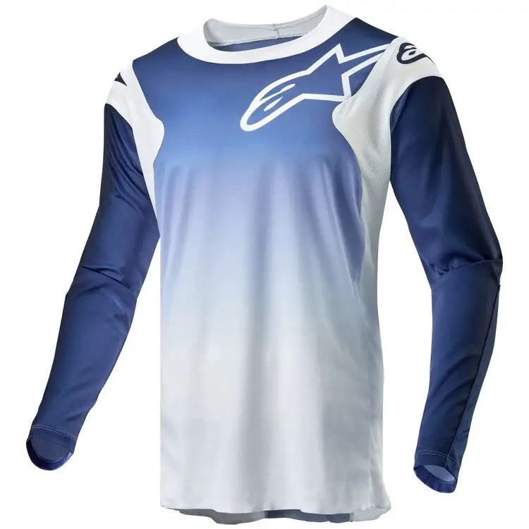 Jersey Alpinestars Racer Hoen White/Dark Navy/Light Blue