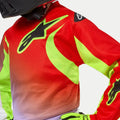 Jersey Alpinestars Racer Lucent Youth para Niño White/Neón Red/Yellow Fluo