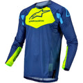 Jersey Alpinestars Techstar Factory Dark Blue/Yellow Fluo/Blue Neo