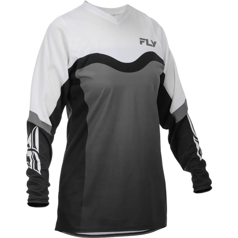Jersey de Mujer Fly Racing F-16 Grey/Black/White