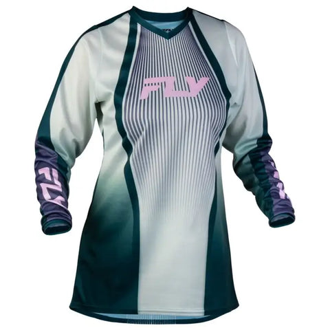 Jersey de Mujer Fly Racing F-16 Lift Green/Purple/Pink