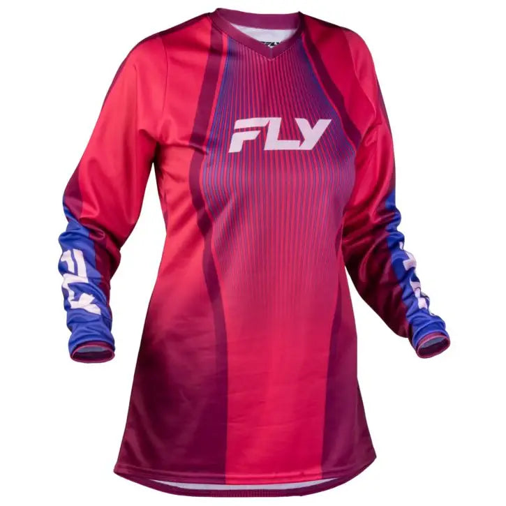 Jersey de Mujer Fly Racing F-16 Lift Pink/Purple/White