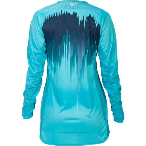 Jersey de Mujer Fly Racing Lite Aqua/Navy/White
