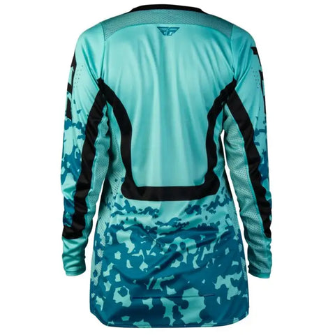 Jersey de Mujer Fly Racing Lite Aqua/Teal/Black