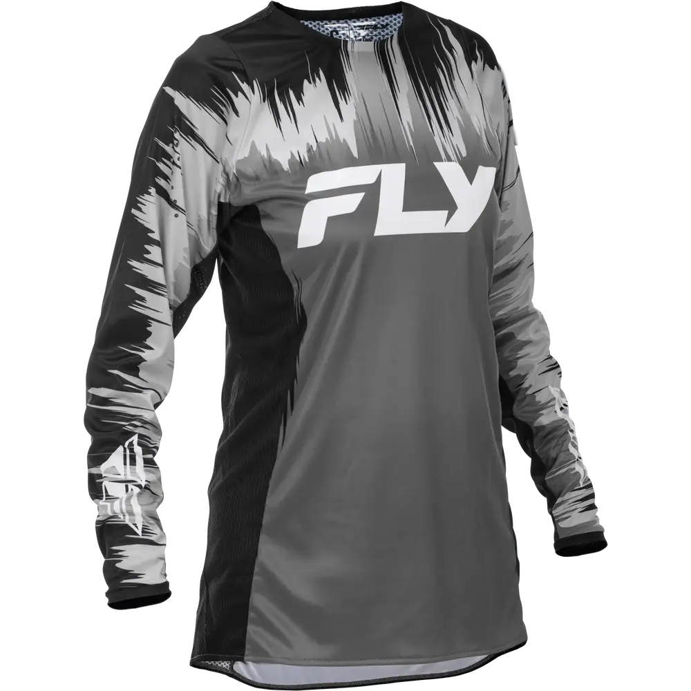 Jersey de Mujer Fly Racing Lite Black/Grey/White