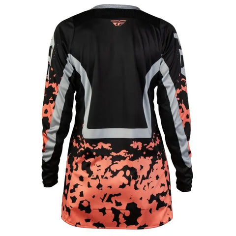 Jersey de Mujer Fly Racing Lite Black/Light Grey/Coral