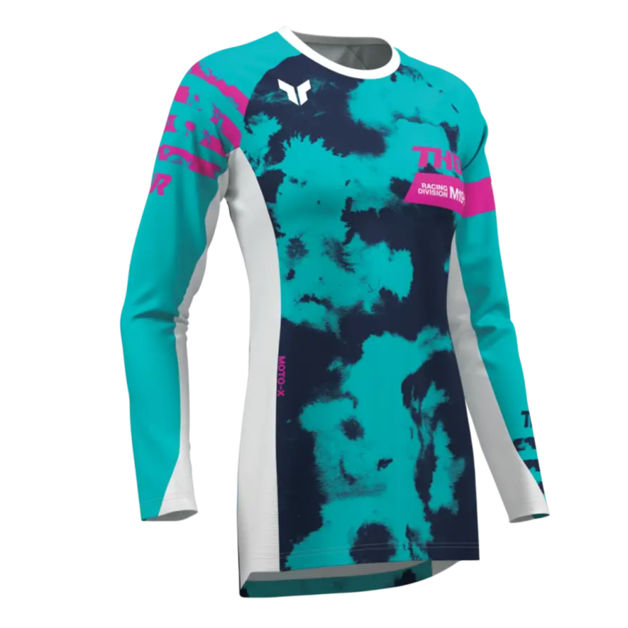 Jersey de Mujer Thor Launchmode Bleach White/Aqua