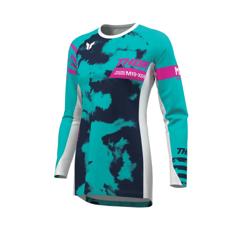 Jersey de Mujer Thor Launchmode Bleach White/Aqua