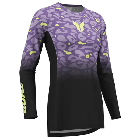 Jersey de Mujer Thor Launchmode Spotted Black/Purple