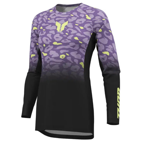 Jersey de Mujer Thor Launchmode Spotted Black/Purple