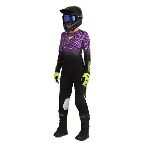 Jersey de Mujer Thor Launchmode Spotted Black/Purple