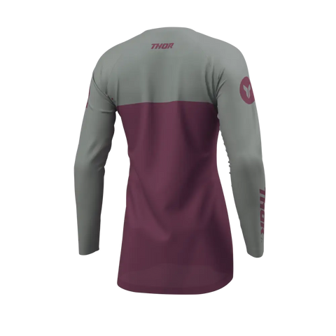 Jersey de Mujer Thor Ridemode Menace Purple/Gray