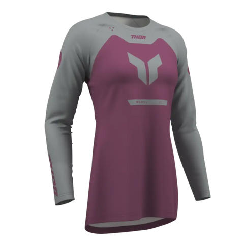 Jersey de Mujer Thor Ridemode Menace Purple/Gray