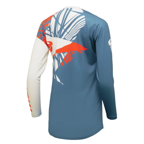 Jersey de Mujer Thor Sector Split Blue Steel/Vintage White