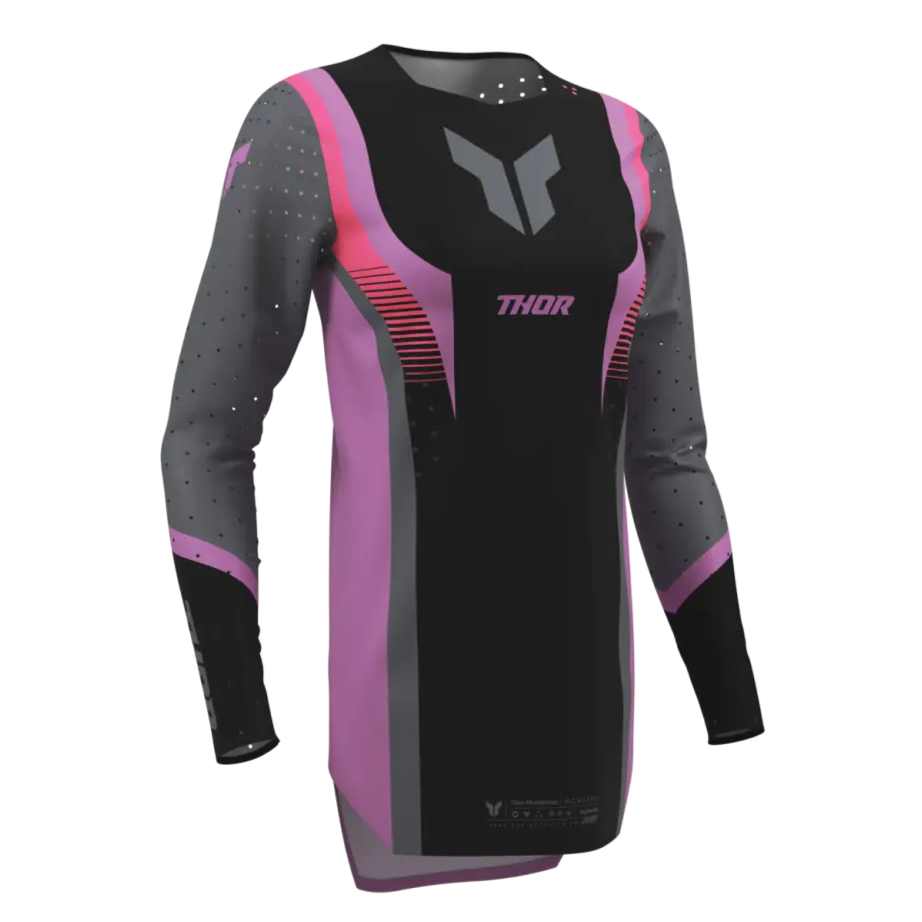 Jersey de Mujer Thor Sportmode Velocity Black/Orchid