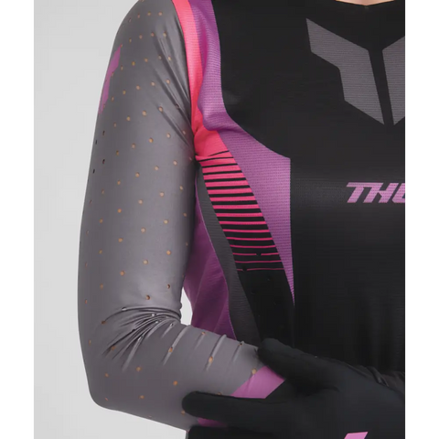 Jersey de Mujer Thor Sportmode Velocity Black/Orchid