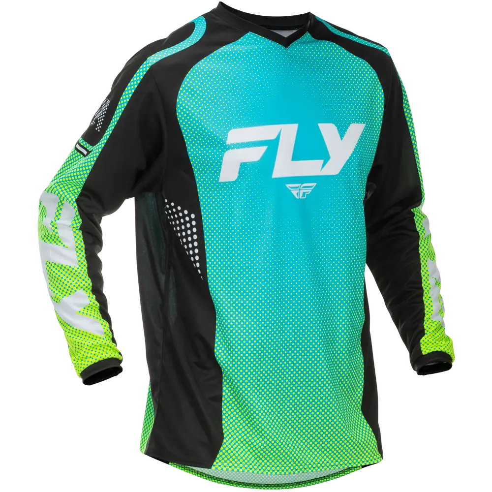 Jersey Fly Racing F-16 Aqua/Black/White