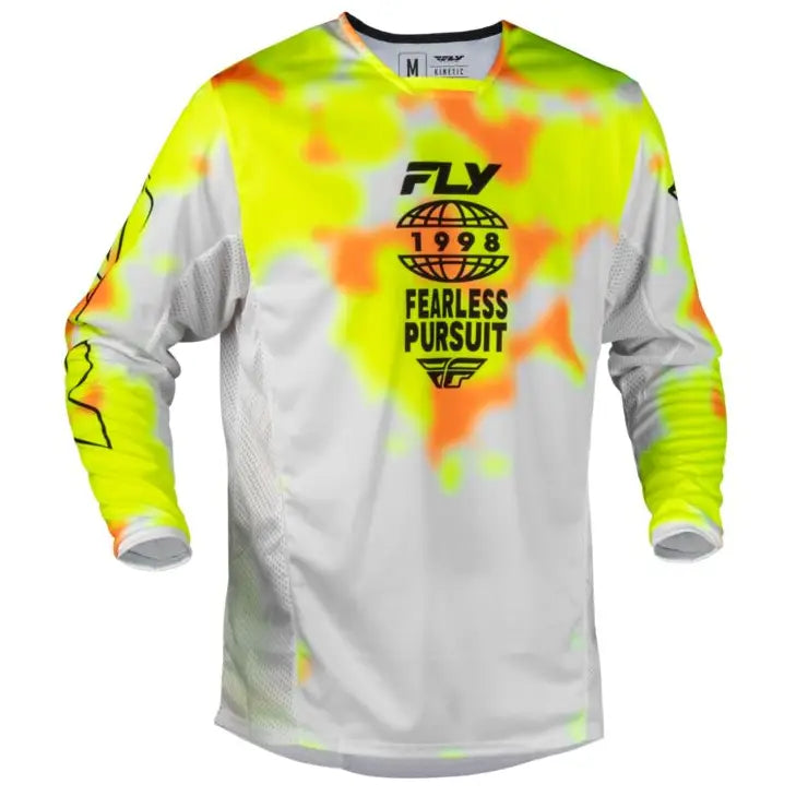 Jersey Fly Racing Kinetic Blur White/Hi-Vis/Orange