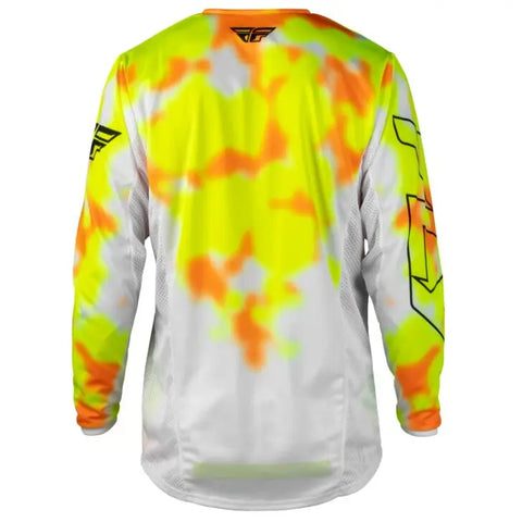 Jersey Fly Racing Kinetic Blur White/Hi-Vis/Orange