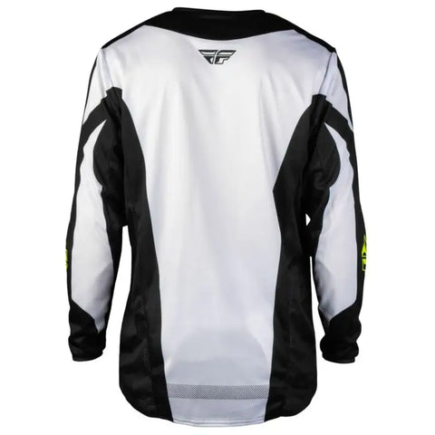 Jersey Fly Racing Kinetic Fade White/Black/Hi-Vis