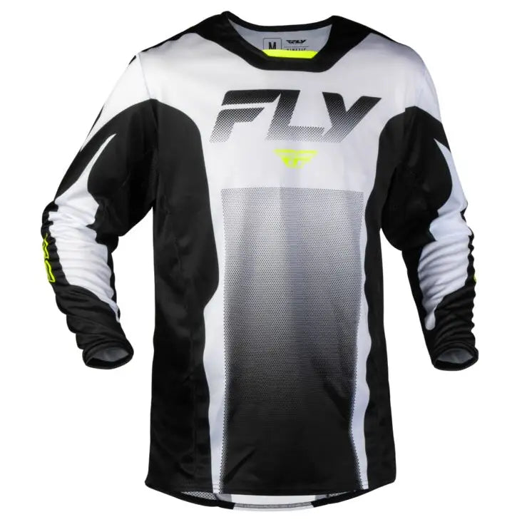 Jersey Fly Racing Kinetic Fade White/Black/Hi-Vis
