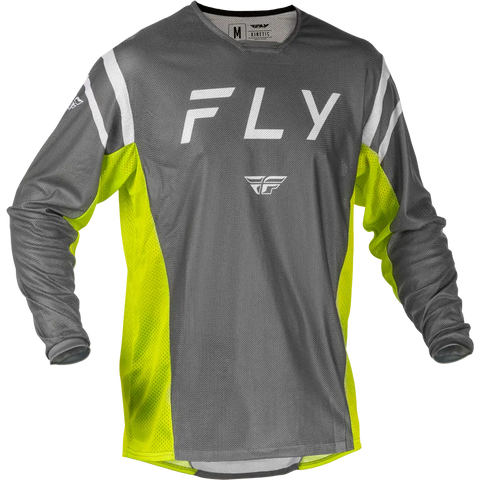 Jersey Fly Racing Kinetic Mesh Center Grey/White/Hi-Vis