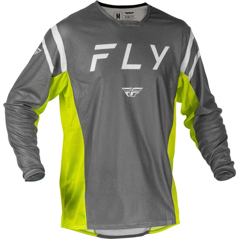 Jersey Fly Racing Kinetic Mesh Center Grey/White/Hi-Vis