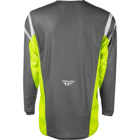 Jersey Fly Racing Kinetic Mesh Center Grey/White/Hi-Vis
