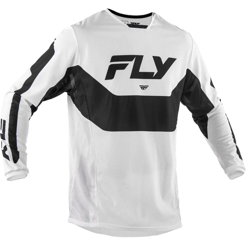 Jersey Fly Racing Kinetic Mesh White/Black