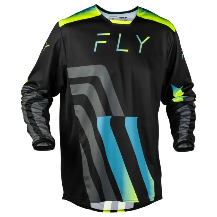 Jersey Fly Racing Kinetic Volt Black/Grey/Teal/Yellow