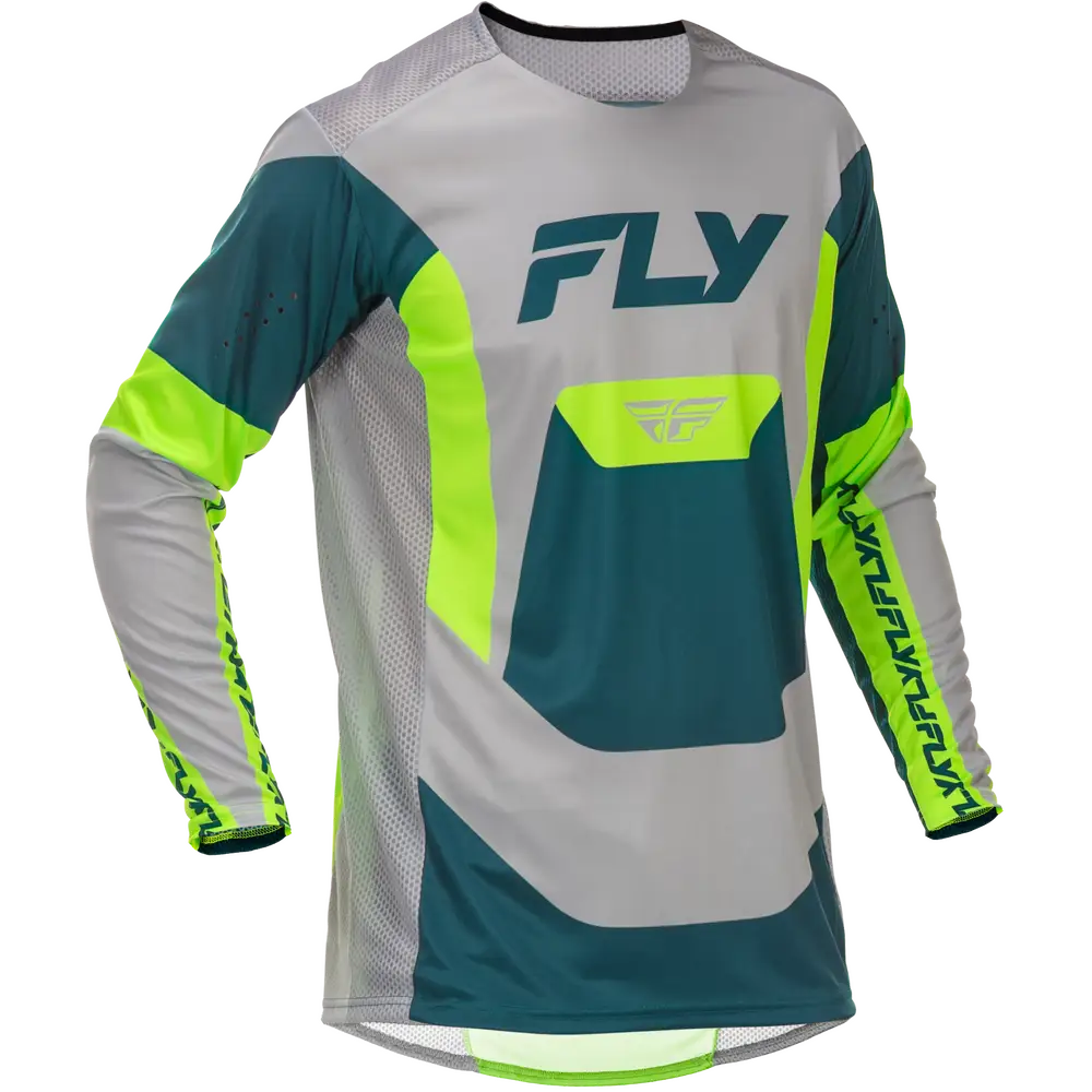 Jersey Fly Racing Lite Grey/Lime/Teal