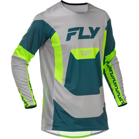 Jersey Fly Racing Lite Grey/Lime/Teal